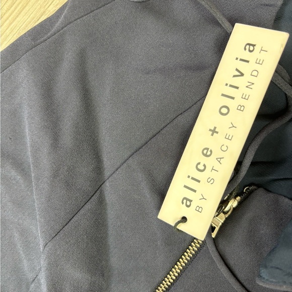 NWT Alice + Olivia By Stacy Bendet Mini Tank Blue Dress Size 2 - Picture 4 of 7